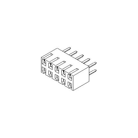 Molex Pin & Sleeve Receptacle, 2.5 A, 250V AC, Black 15-44-6824